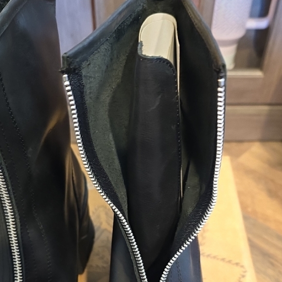 Free People Boots Myles Front Zip Boots Black Womens Size 6 NIB - Picture 7 of 10